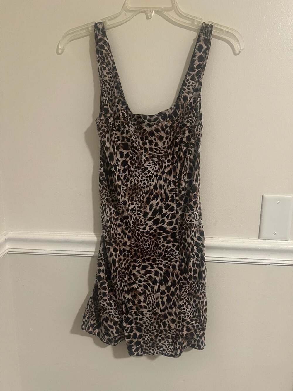 Victoria's Secret 100% Silk Leopard Print Slip Dress Size S